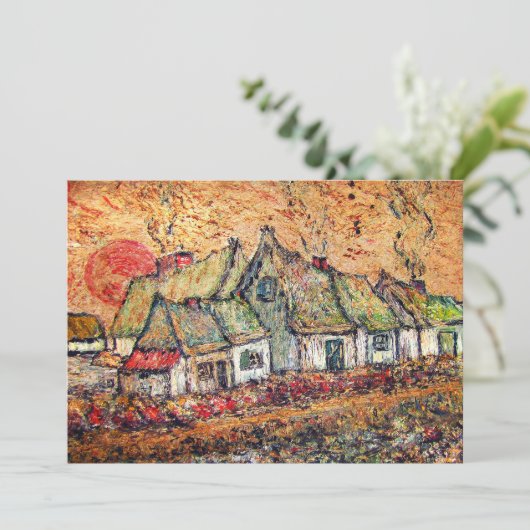 Sunrise Summer Solstice Party Uitnodiging (Staand voorkant)