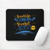 Sunrise Sunburn Sunset Herhalen Muismat (Met muis)