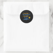 Sunrise Sunburn Sunset Herhalen Ronde Sticker (Tas)