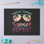 Sunrise Sunburn Sunset Herhalen Tissuepapier (Craft)