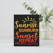 Sunrise Sunburn Sunset Herhaling Retro Summer (Staand voorkant)
