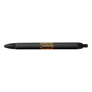 Sunrise Sunburn Sunset Herhaling Retro Summer Zwarte Inkt Pen
