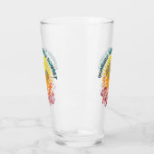 Sunrise-Sunburn-Sunset-Repeat | Gouden palmbomen Glas (Links)
