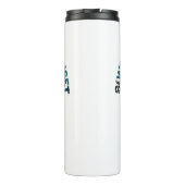 Sunrise-Sunburn-Sunset-Repeat | Gouden palmbomen Thermosbeker (Achterkant)