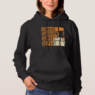 Sunrise Sunburn Sunset Repeat & Summer and Beach V Hoodie