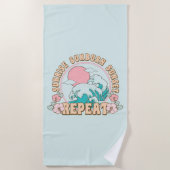 Sunrise Sunburn Sunset Repeat Summer Beach Life Strandlaken (Voorkant)