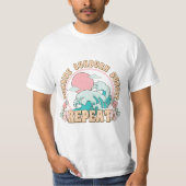Sunrise Sunburn Sunset Repeat T-Shirt (Voorkant)