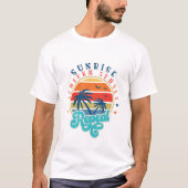 Sunrise Sunburn Sunset Repeat - Zomer T-shirt (Voorkant)