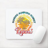 Sunrise-Sunburn-Sunset-Repeat | zomervakantie Muismat (Met muis)