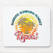 Sunrise-Sunburn-Sunset-Repeat | zomervakantie Muismat (Voorkant)