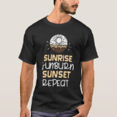 Sunrise Sunburn Sunset T-shirt (Voorkant)