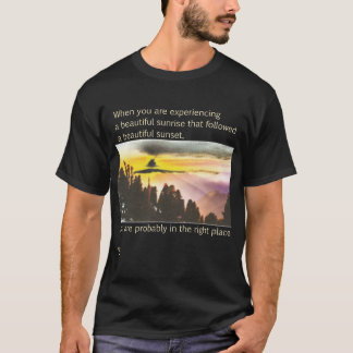 Sunrise Sunset Beroemde Quote Art Ter Scott T-shirt