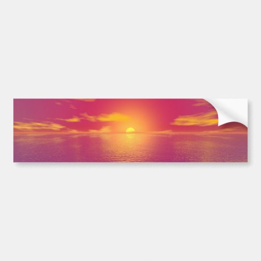 Sunrise Sunset Bumpersticker (Voorkant)