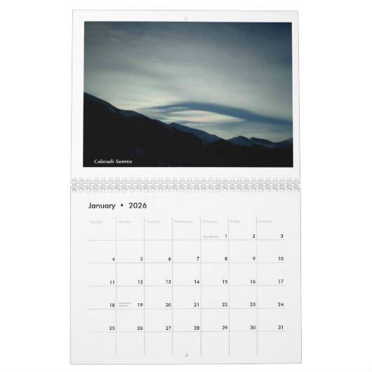 Sunrise-Sunset Calendar Kalender (Jan 2026)