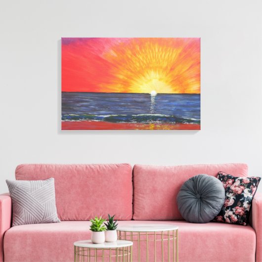 Sunrise Sunset Canvas Afdruk (Insitu (Woonkamer))