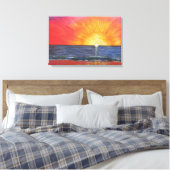 Sunrise Sunset Canvas Afdruk (Insitu (Slaapkamer))