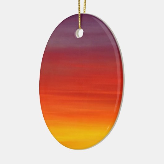 Sunrise Sunset Dawn Sky Keramisch Ornament (Links)