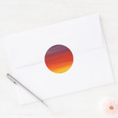 Sunrise Sunset Dawn Sky Ronde Sticker (Envelop)