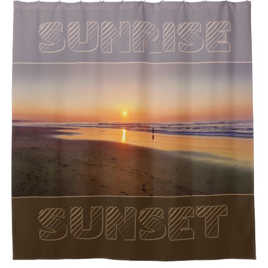 Sunrise/Sunset Douchegordijn (Voorkant)