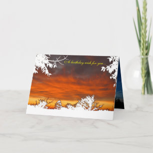 Sunrise / Sunset - Een verjaardagswens voor u... Kaart