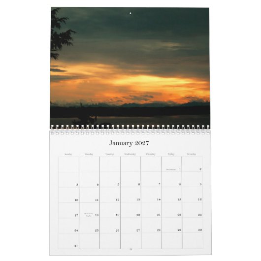 Sunrise, Sunset en Moonlight Kalender (Jan 2027)