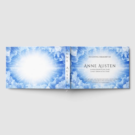 Sunrise & Sunset Funeral Guest Book Gastenboek (Volledig)