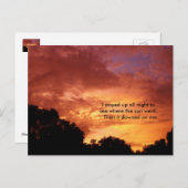 Sunrise Sunset grappig briefkaart, pun, postkruisi Briefkaart (Voorkant / Achterkant)