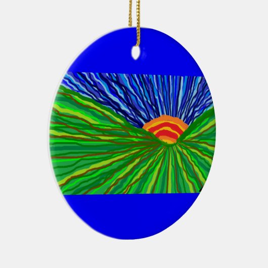 Sunrise/Sunset Keramisch Ornament (Rechts)