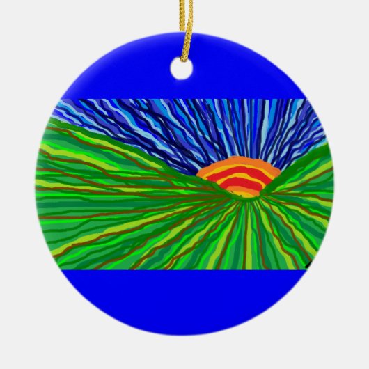 Sunrise/Sunset Keramisch Ornament (Voorkant)