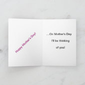 Sunrise/Sunset Moederdag Card Kaart (Binnen)