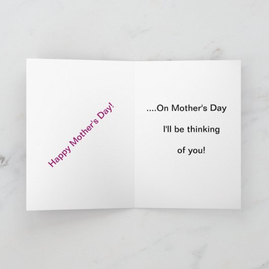 Sunrise/Sunset Moederdag Card Kaart (Binnen)