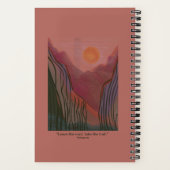 Sunrise Sunset Mountain Trail Magical Adventure Notitieboek (Achterkant)