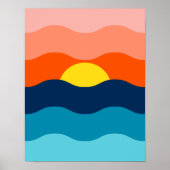 Sunrise/Sunset over the Water Poster (Voorkant)