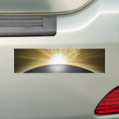 Sunrise Sunset Planet Bumpersticker (Op auto)