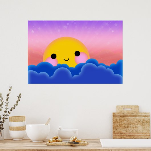 Sunrise Sunset Poster (Keuken)