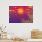Sunrise Sunset Poster (Keuken)