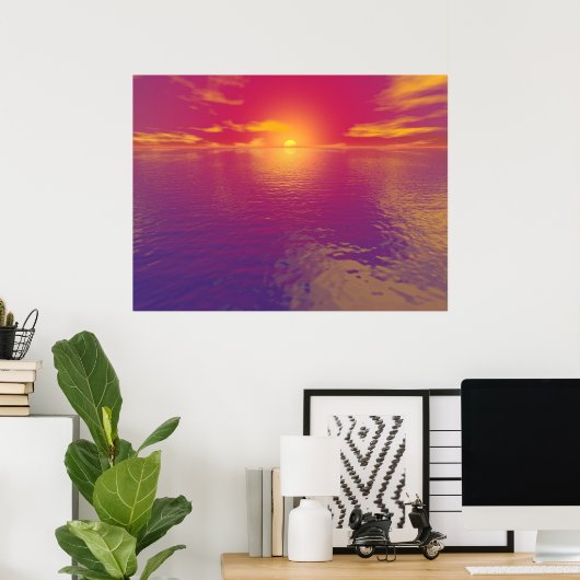 Sunrise Sunset Poster (Thuiskantoor)