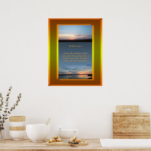 Sunrise Sunset Poster (Keuken)