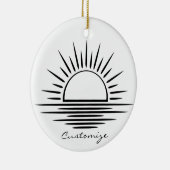 Sunrise/Sunset Reflection Thunder_Cove Keramisch Ornament (Rechts)