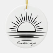 Sunrise/Sunset Reflection Thunder_Cove Keramisch Ornament (Voorkant)