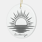 Sunrise/Sunset Reflection Thunder_Cove Keramisch Ornament (Links)