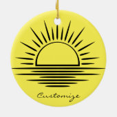 Sunrise/Sunset Reflection Thunder_Cove Keramisch Ornament (Achterkant)