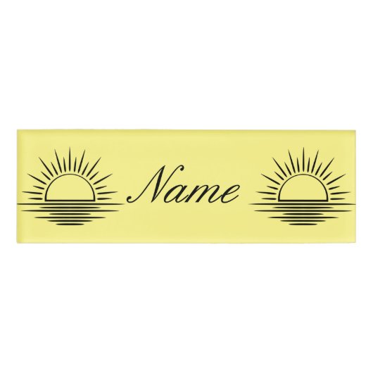 Sunrise/Sunset Reflection Thunder_Cove Naambadge (Voorkant)