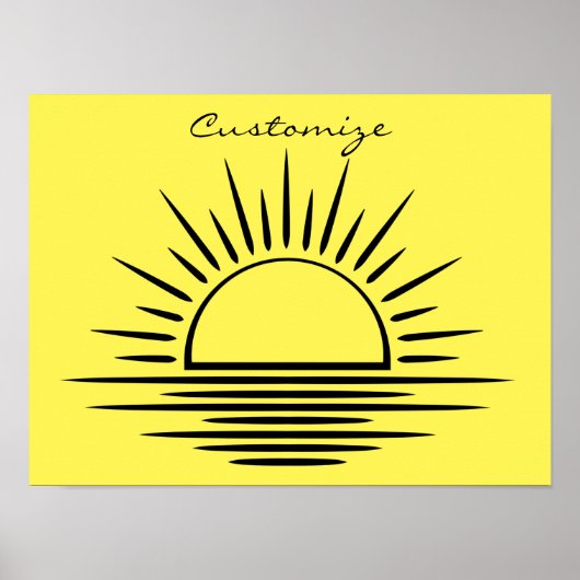 Sunrise/Sunset Reflection Thunder_Cove Poster (Voorkant)