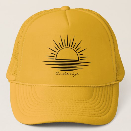 Sunrise/Sunset Reflection Thunder_Cove Trucker Pet (Voorkant)