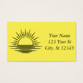 Sunrise/Sunset Reflection Thunder_Cove Visitekaartje (Voorkant)