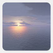 Sunrise/Sunset Vierkante Sticker (Voorkant)