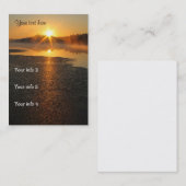 Sunrise Sunset visitekaartje (Voorkant / Achterkant)