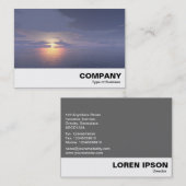 Sunrise/Sunset Visitekaartje (Voorkant / Achterkant)