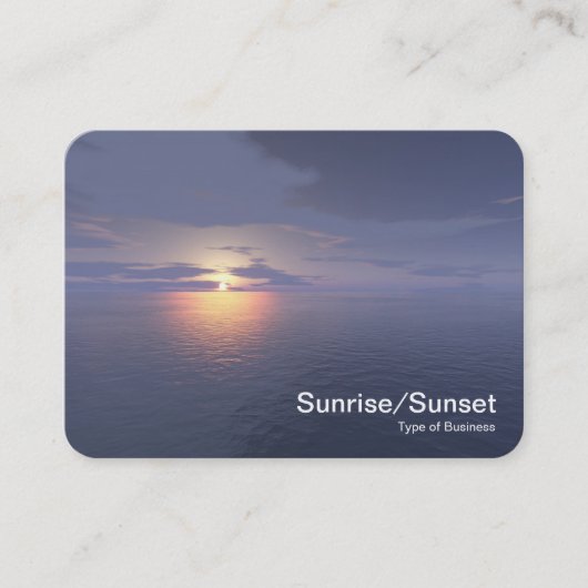 Sunrise/Sunset Visitekaartje (Voorkant)
